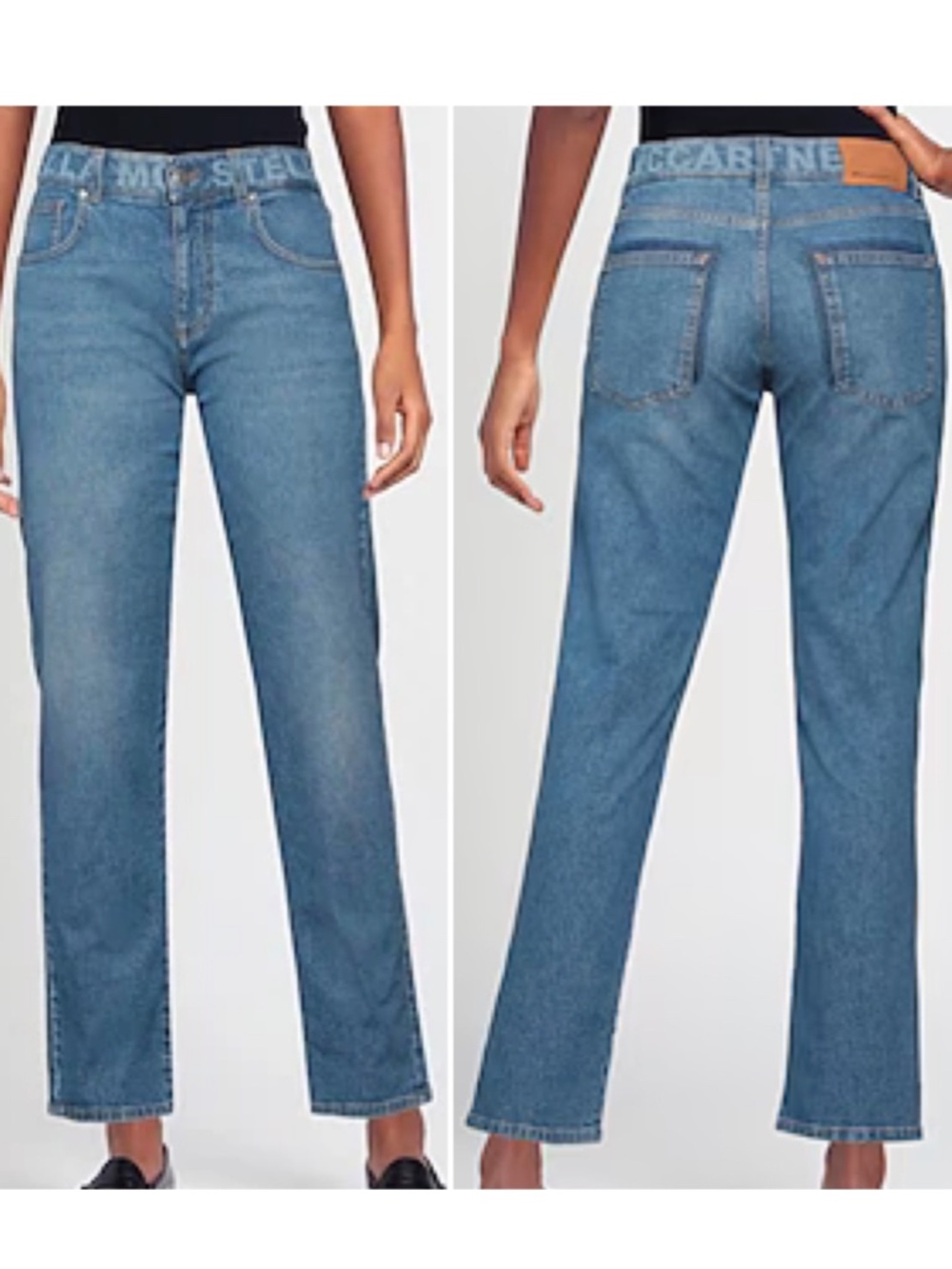 Stella McCartney NWT Logo Waistband Jeans (29)